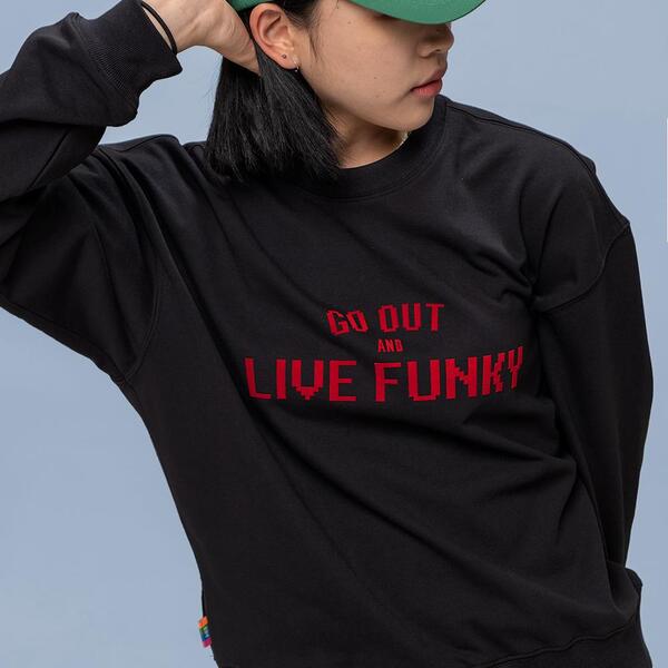 AND GOLF Live Funky Sweatshirt Black